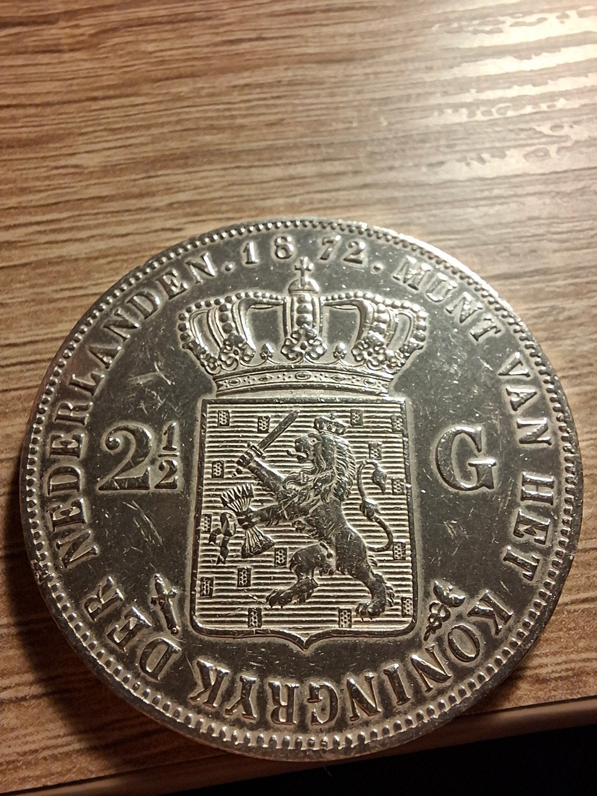 Rijksdaalder 1872 | erg mooie staat, Koning Willem III, Zilver, Ophalen of Verzenden, Losse munt