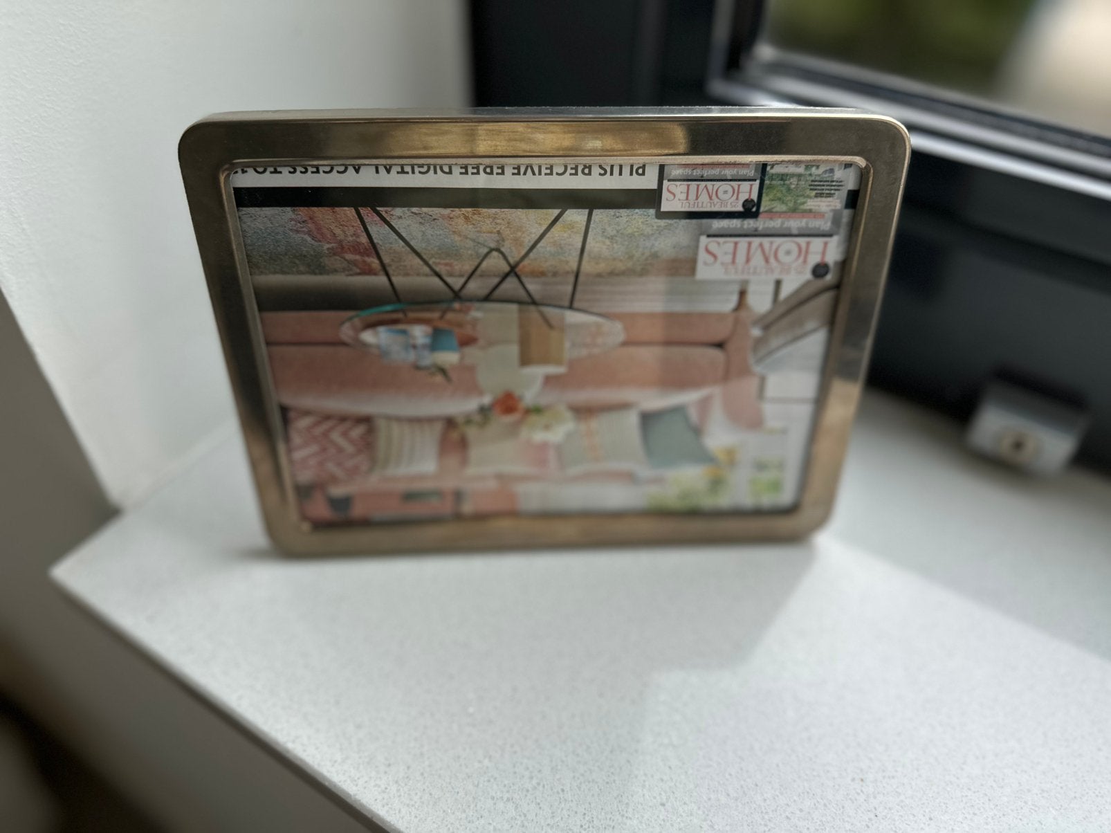 Foto lijstje silver plate  13/18cm, Ophalen of Verzenden, Zo goed als nieuw, Overige kleuren