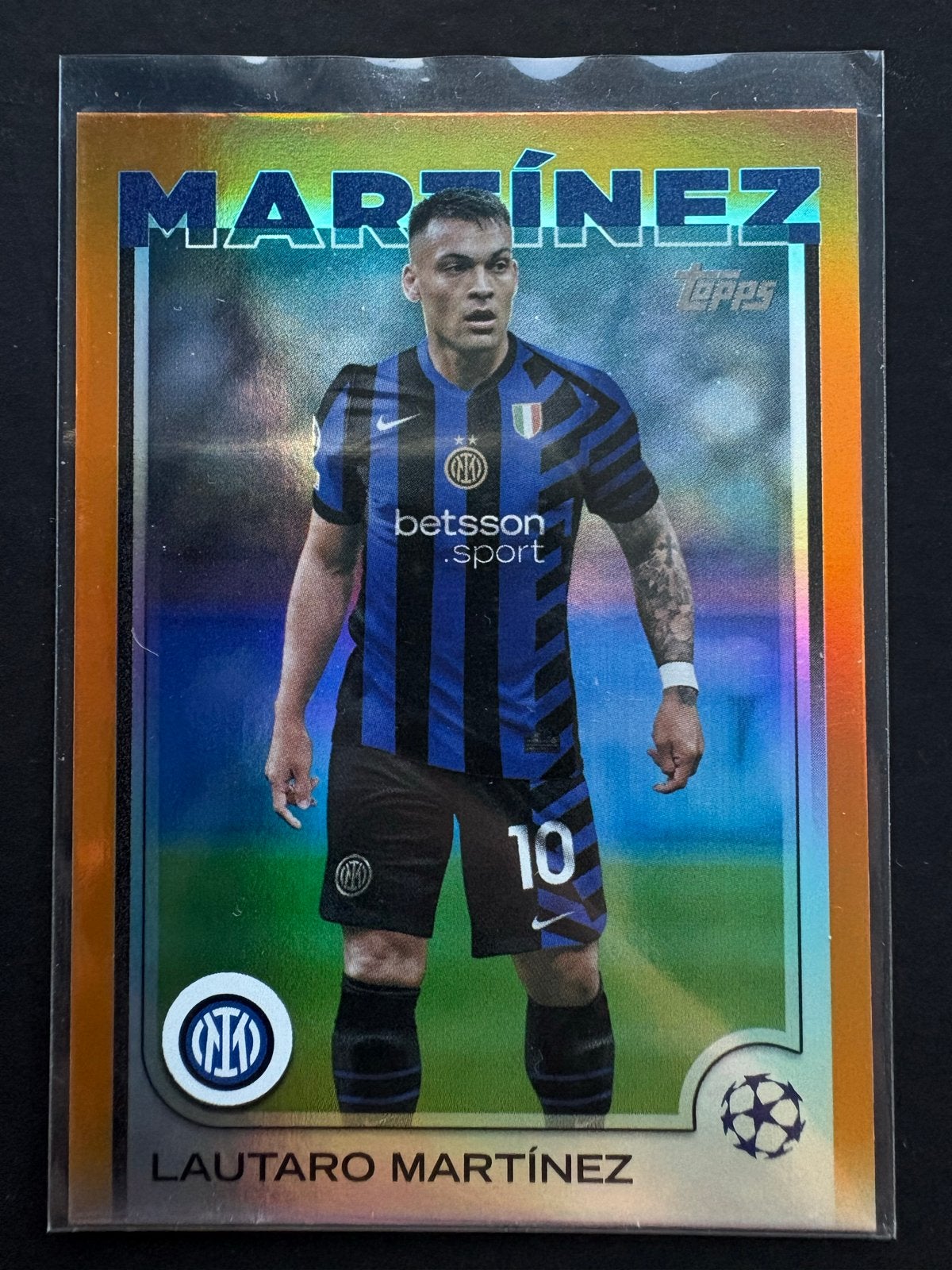 Lautaro Martínez Topps Champions League Kaart 14/25, Verzenden, Zo goed als nieuw, Buitenlandse clubs, Spelerskaart