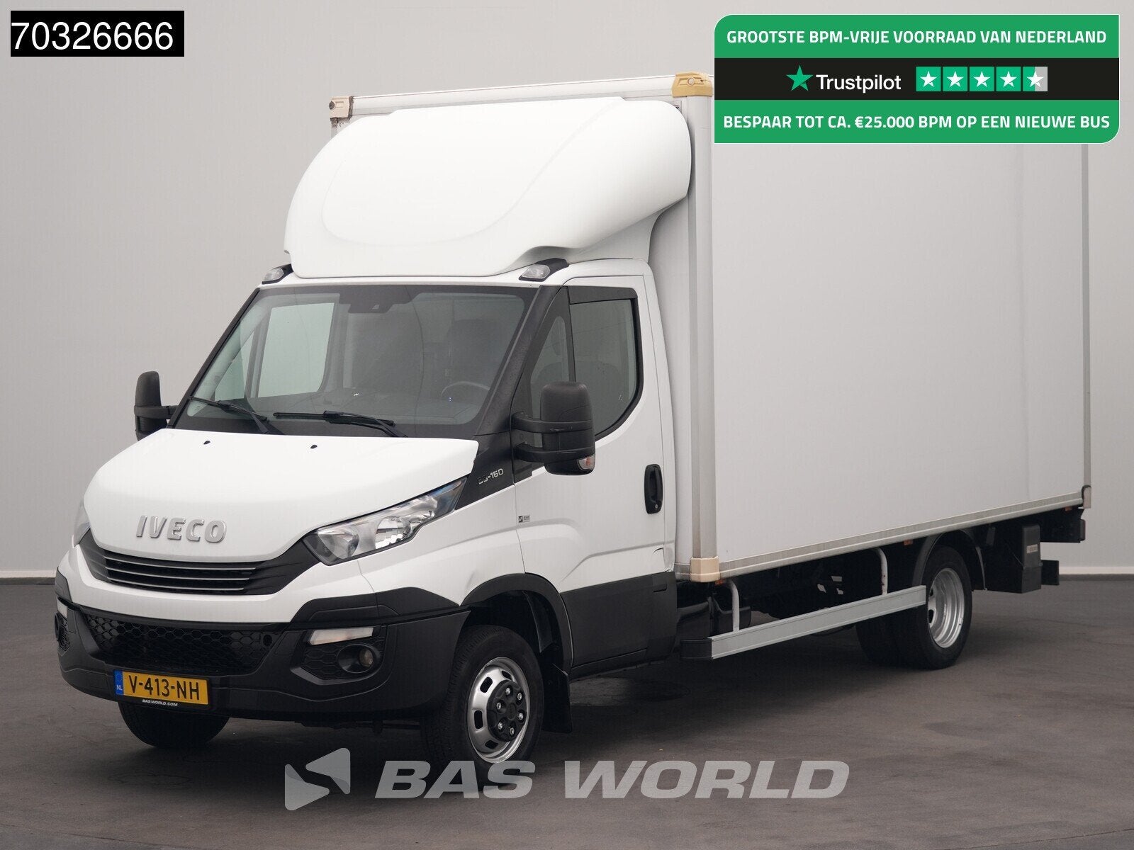 Iveco Daily 35C16 Automaat Laadklep Zijdeur Dubbellucht 160P, Auto's, Automaat, Stof, Gebruikt, Euro 6