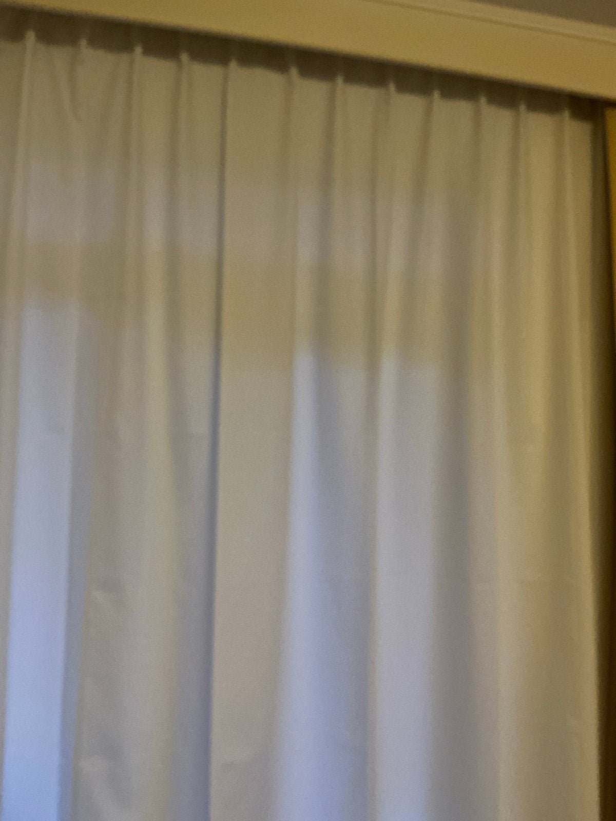 Roomwitte katoenen overgordijnen, lichtdoorlatend, 400 cm, Overgordijn, Overige merken, 230 cm