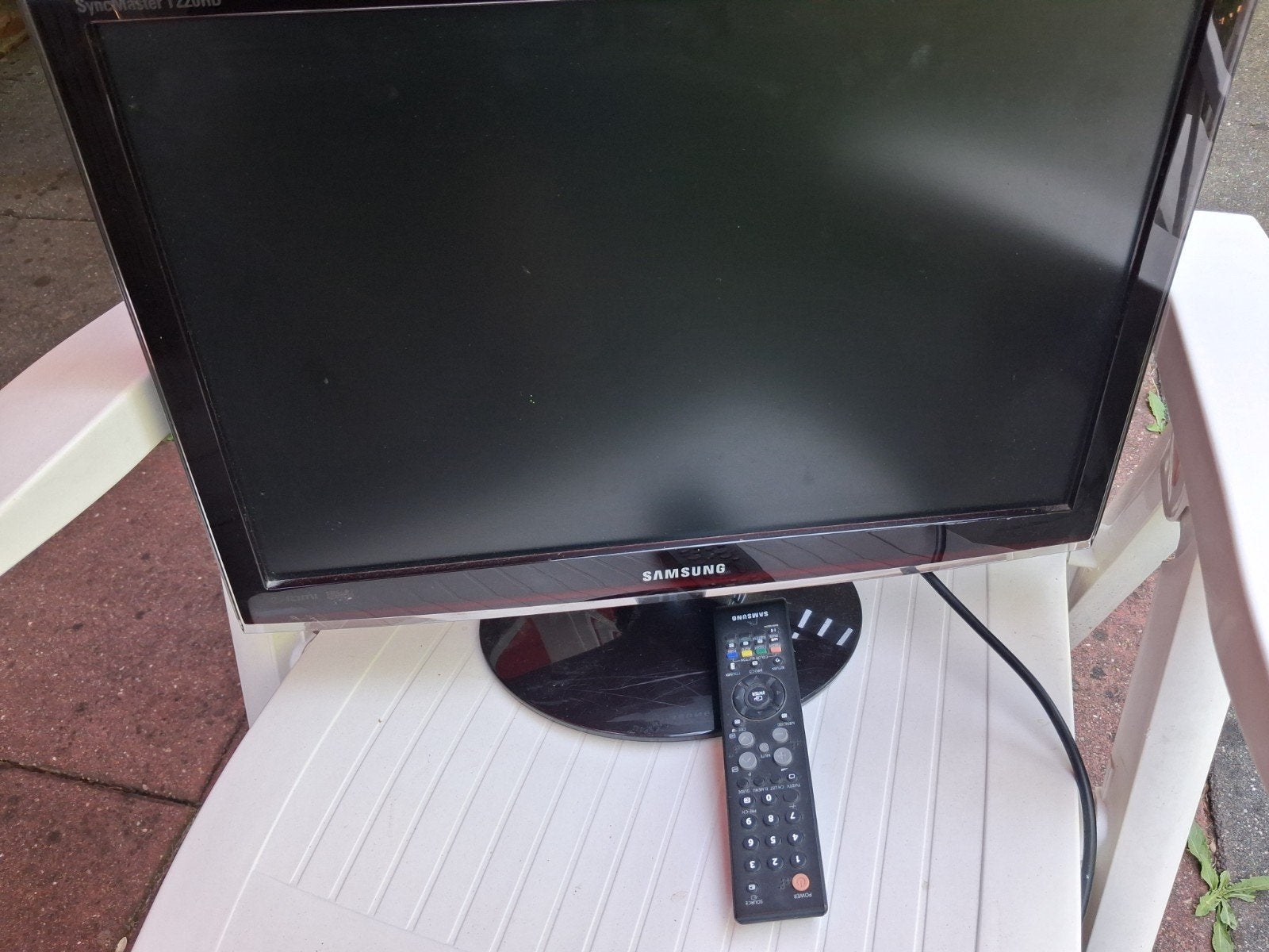 Samsung SyncMaster T220HD monitor/tv met afstandsbediening, Ophalen of Verzenden