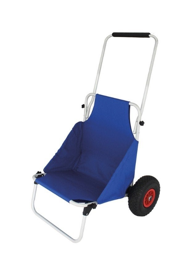 Opvouwbare strandtrolley - Ideaal voor stranddagen!, Ophalen, Opvouwbaar, Gebruikt