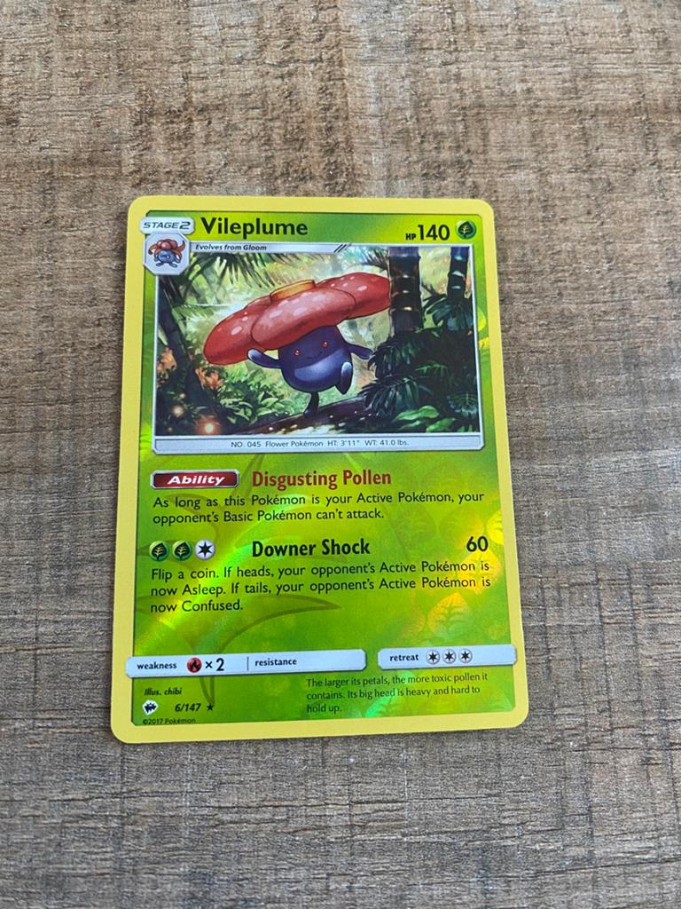 Pokémon Vileplume Reverse 6/147, Ophalen of Verzenden, Gebruikt, Losse kaart