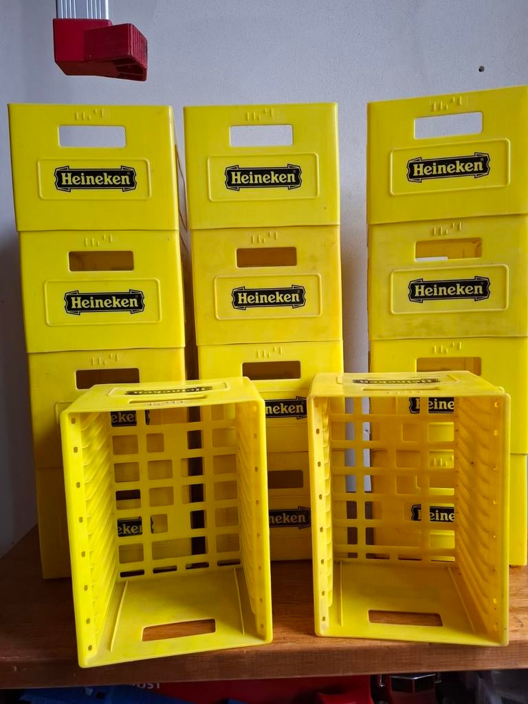 Originele Heineken CD-Kratjes!
 - 14 stuks, Ophalen, Gebruikt