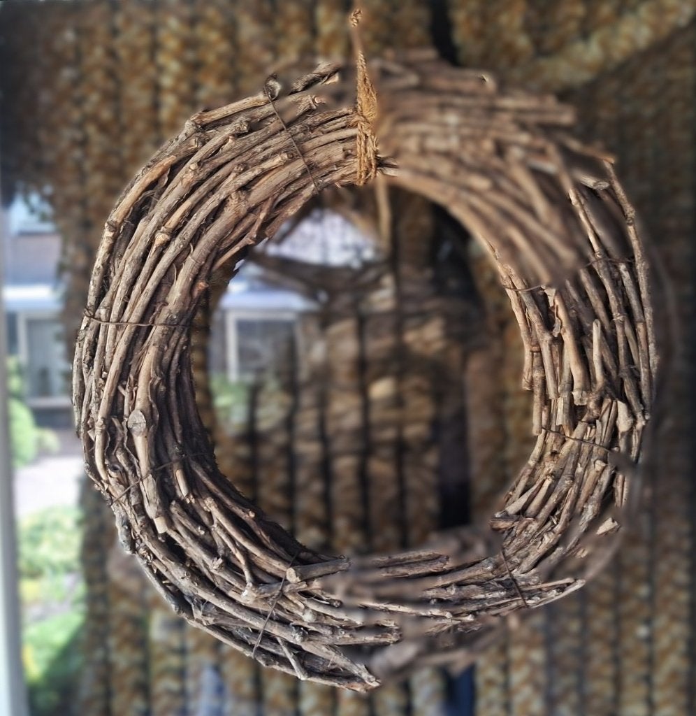 leuke wilgenkrans, Huis en Inrichting, Ophalen of Verzenden, Zo goed als nieuw, Krans, Hout