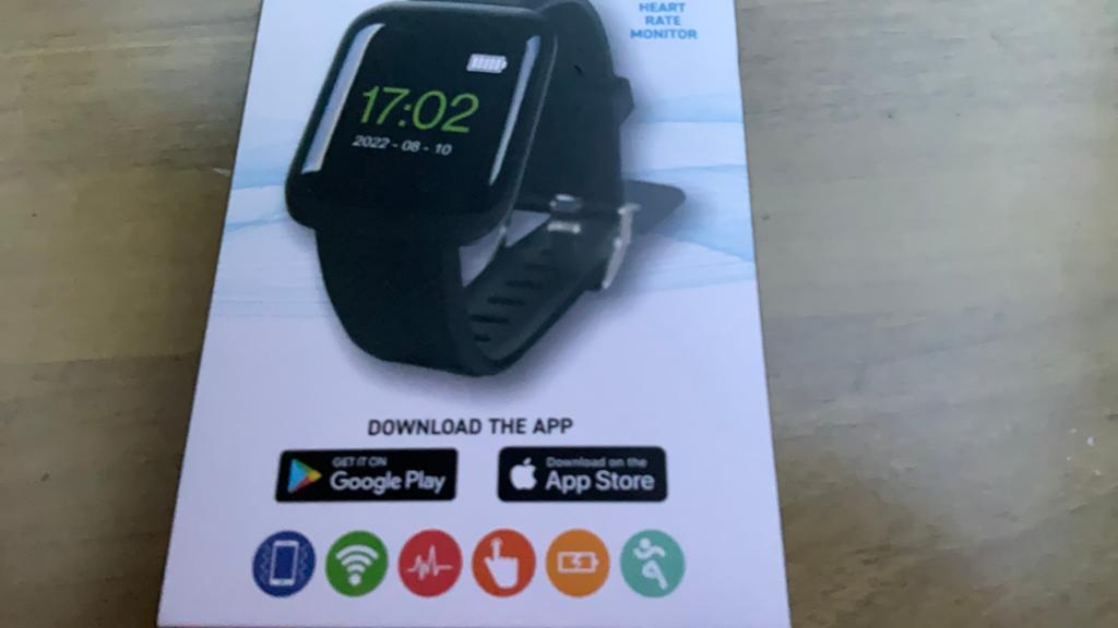 Soundlogic Smart Fitness Watch met Hartslagmeter, Hartslag, Zwart, Nieuw, Ophalen of Verzenden