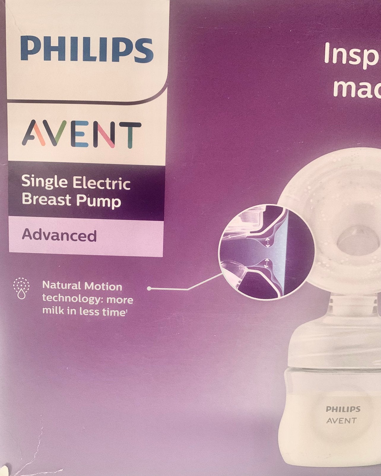 Borstkolf kolf van Philips.+ toebehoren. 1 maand Lees onder, Ophalen, Zo goed als nieuw, Borstkolf