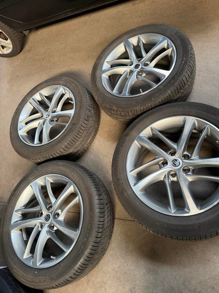Mg ehs originele velgen met 235/50-18 michelin primacy, Auto-onderdelen, Banden en Velgen, Ophalen, 18 inch, Gebruikt, Banden en Velgen