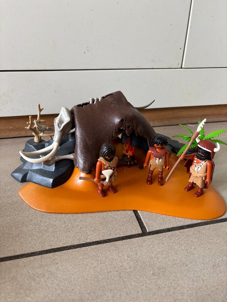 5101 Playmobil Holbewoners met Mammoetbotten en Kampvuur, Ophalen of Verzenden, Gebruikt, Losse onderdelen