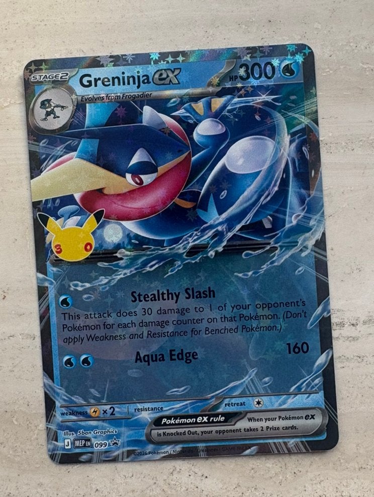 Greninja ex - Blackstar Promo 099 - 30th Celebrations, Ophalen of Verzenden, Zo goed als nieuw