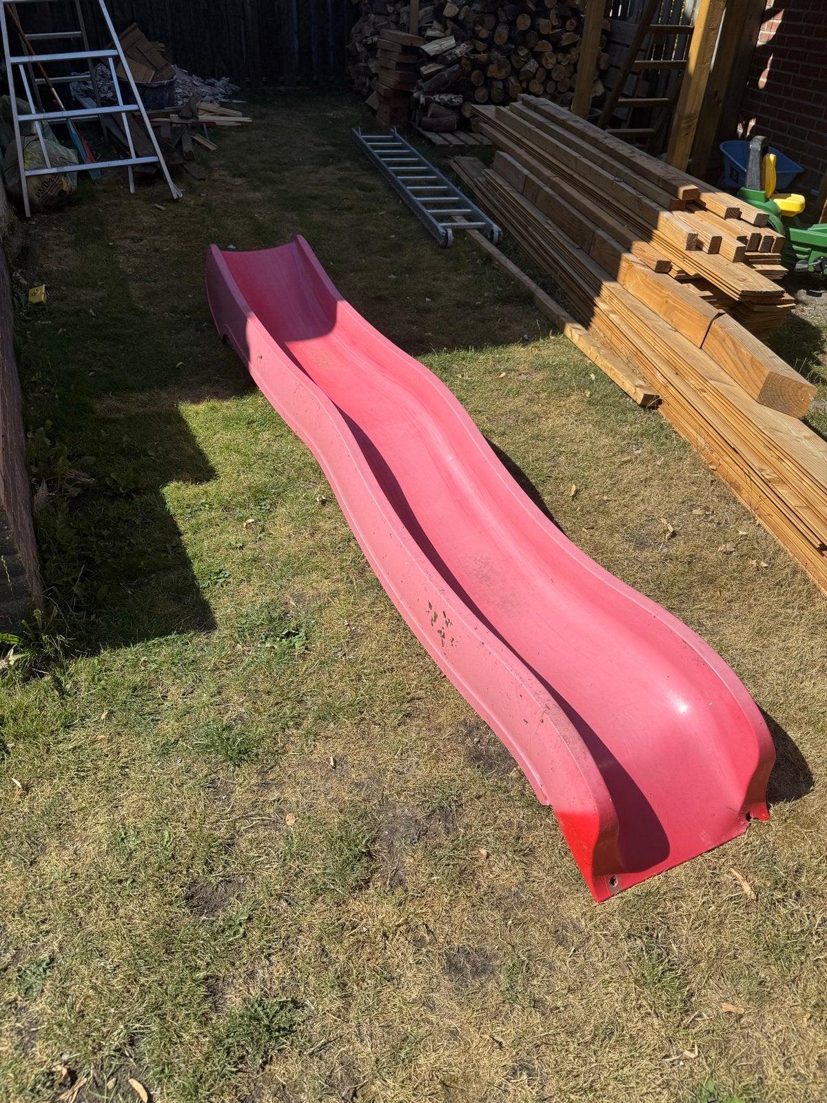 glijbaan voor kinderen - 280cm lang, 140cm hoog, Ophalen, Gebruikt