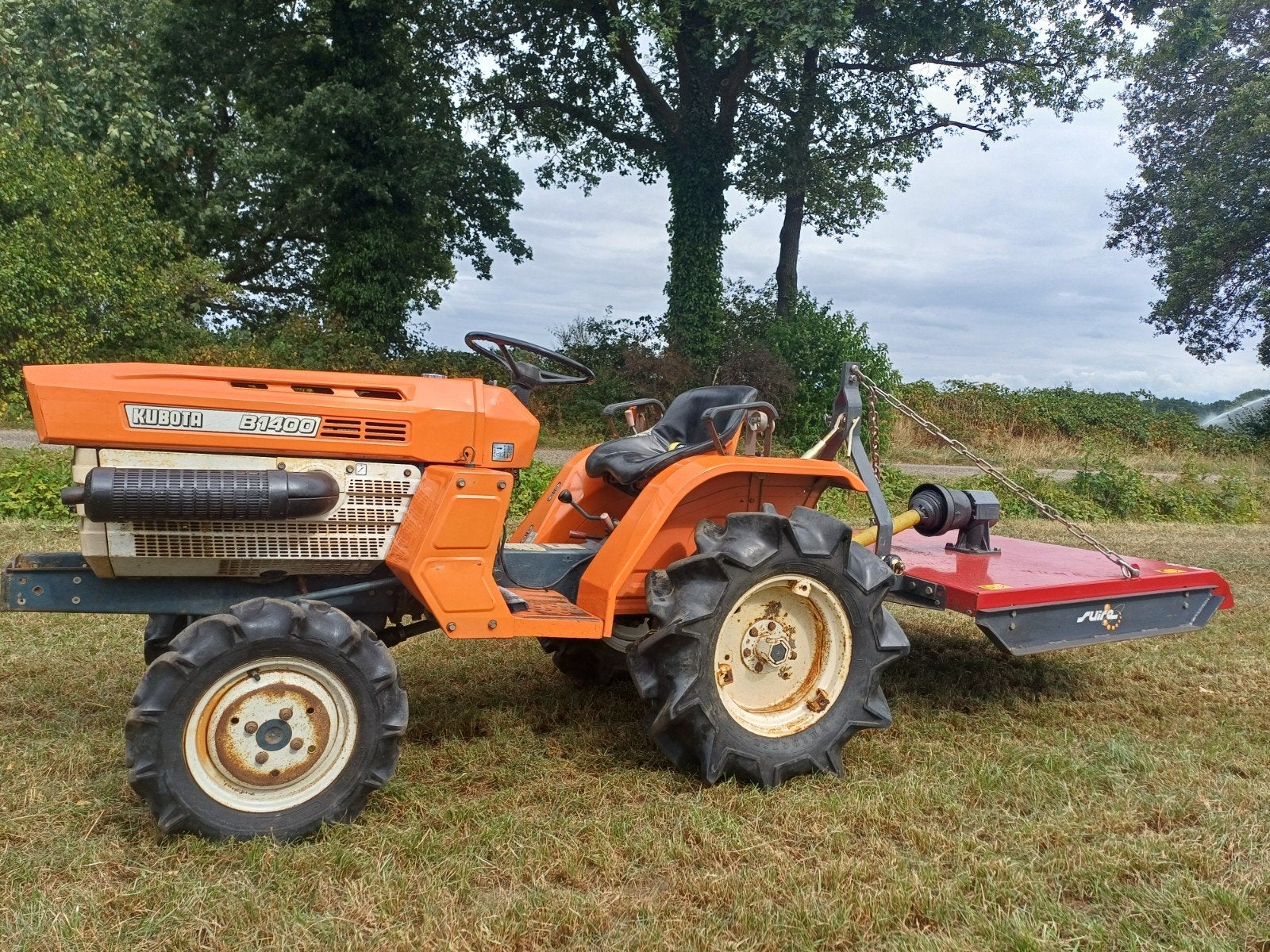 Kubota mini trekker 4x4 mini trackor met bloter en frees, Overige merken, Gebruikt, Tot 2500, Ophalen of Verzenden