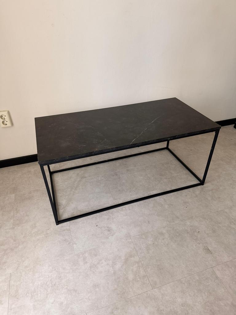 Salontafel marmerlook, Ophalen, 100 tot 150 cm, 50 tot 100 cm, Zo goed als nieuw