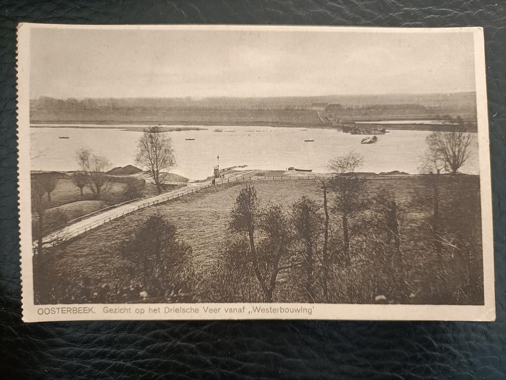 Oosterbeek Westerbouwing. Gezicht op Drielsche Veer 1929, Ophalen of Verzenden, 1920 tot 1940, Gelopen, Gelderland