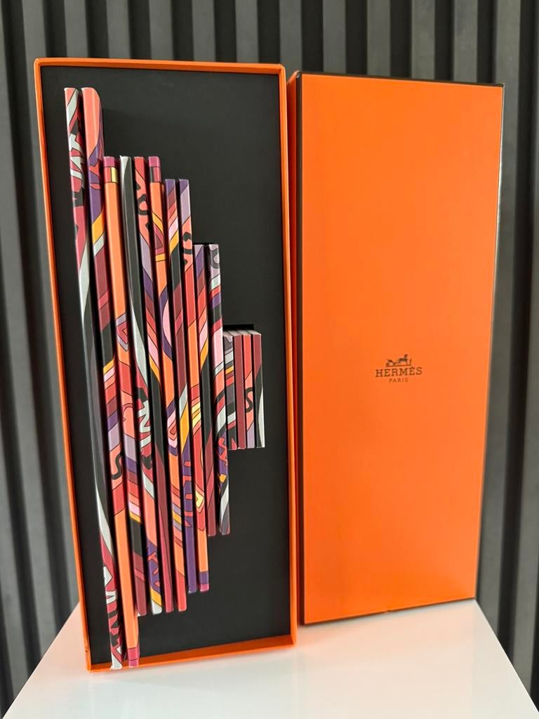 HERMES Rare Notebook Tohu Bohu Pattern Set 14 pieces NEW, Verzamelen, Merken en Reclamevoorwerpen, Nieuw, Gebruiksvoorwerp, Ophalen of Verzenden