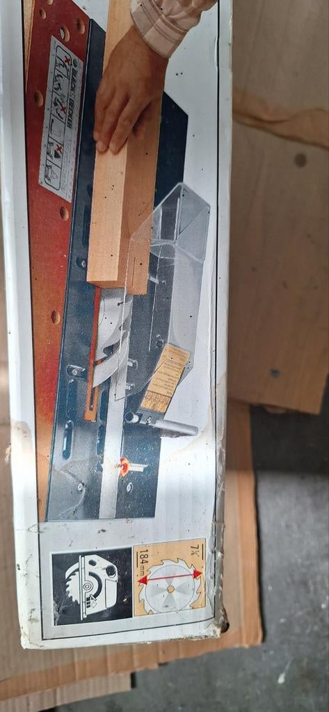 Black & Decker D2650 Workmate Zaagtafel Opzetstuk, Gebruikt, Cirkelzaag, 600 tot 1200 watt, Ophalen of Verzenden