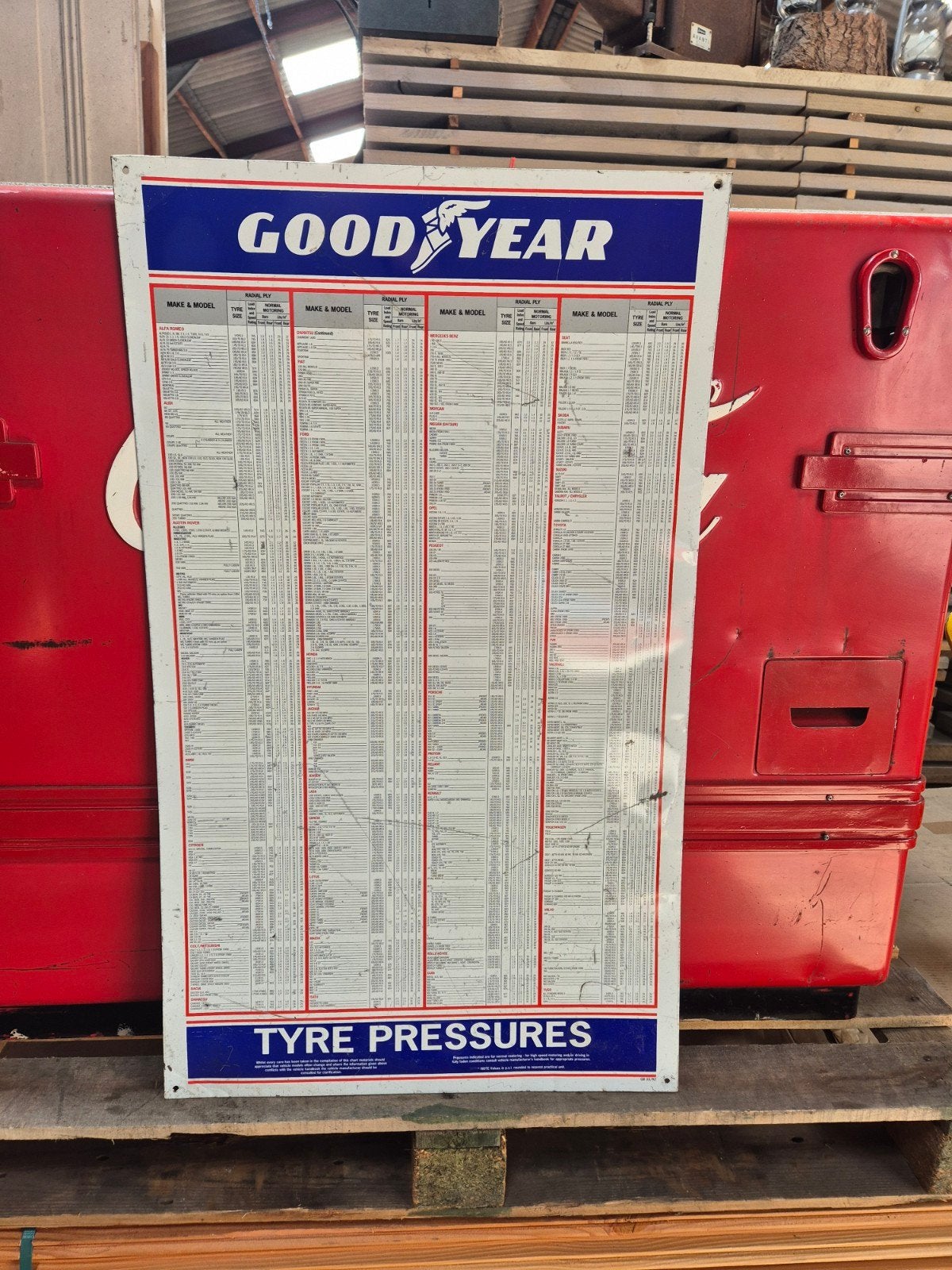 Good year usa vintage amerikaanse display, Ophalen, Gebruikt, Reclamebord