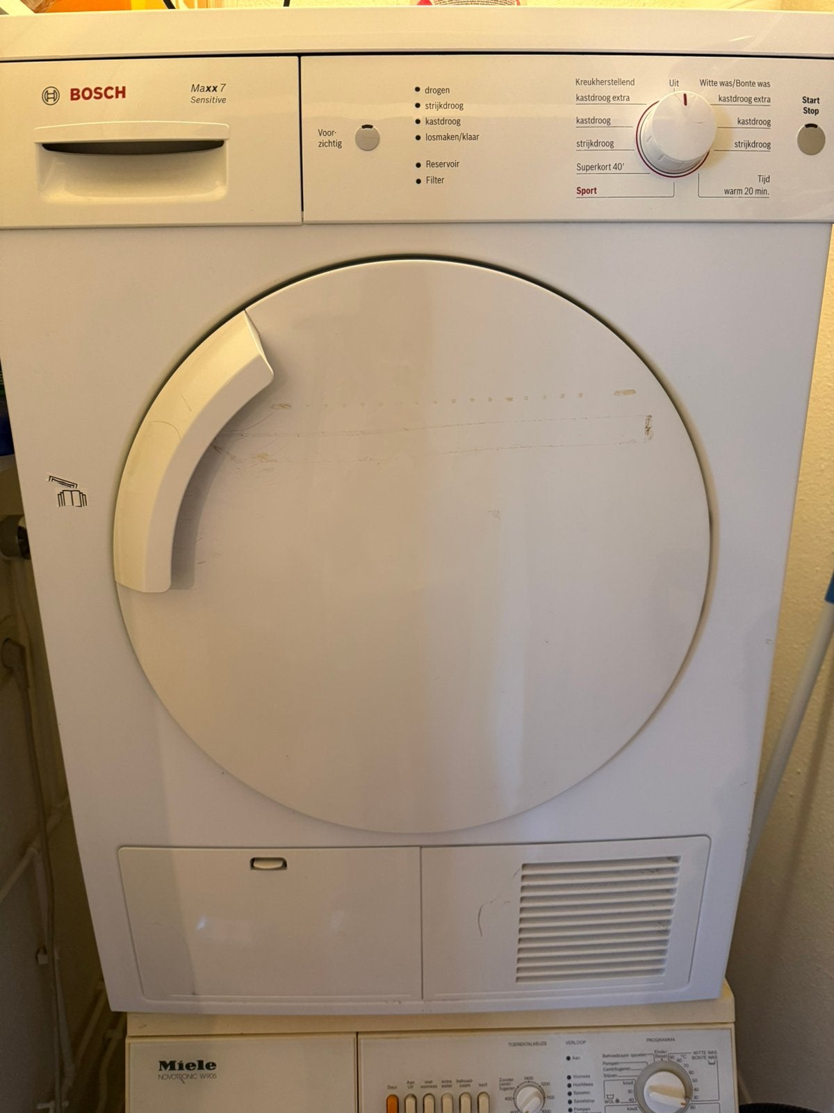 Bosch Maxx 7 Sensitive, Ophalen, 6 tot 8 kg, Zo goed als nieuw, 85 tot 90 cm