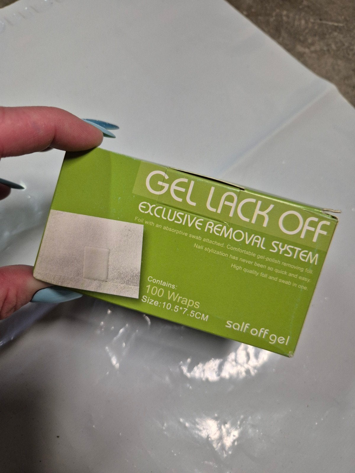 nieuw urban nails soak off foils 100st, Overige kleuren, Nieuw, Ophalen of Verzenden, Handen en Nagels
