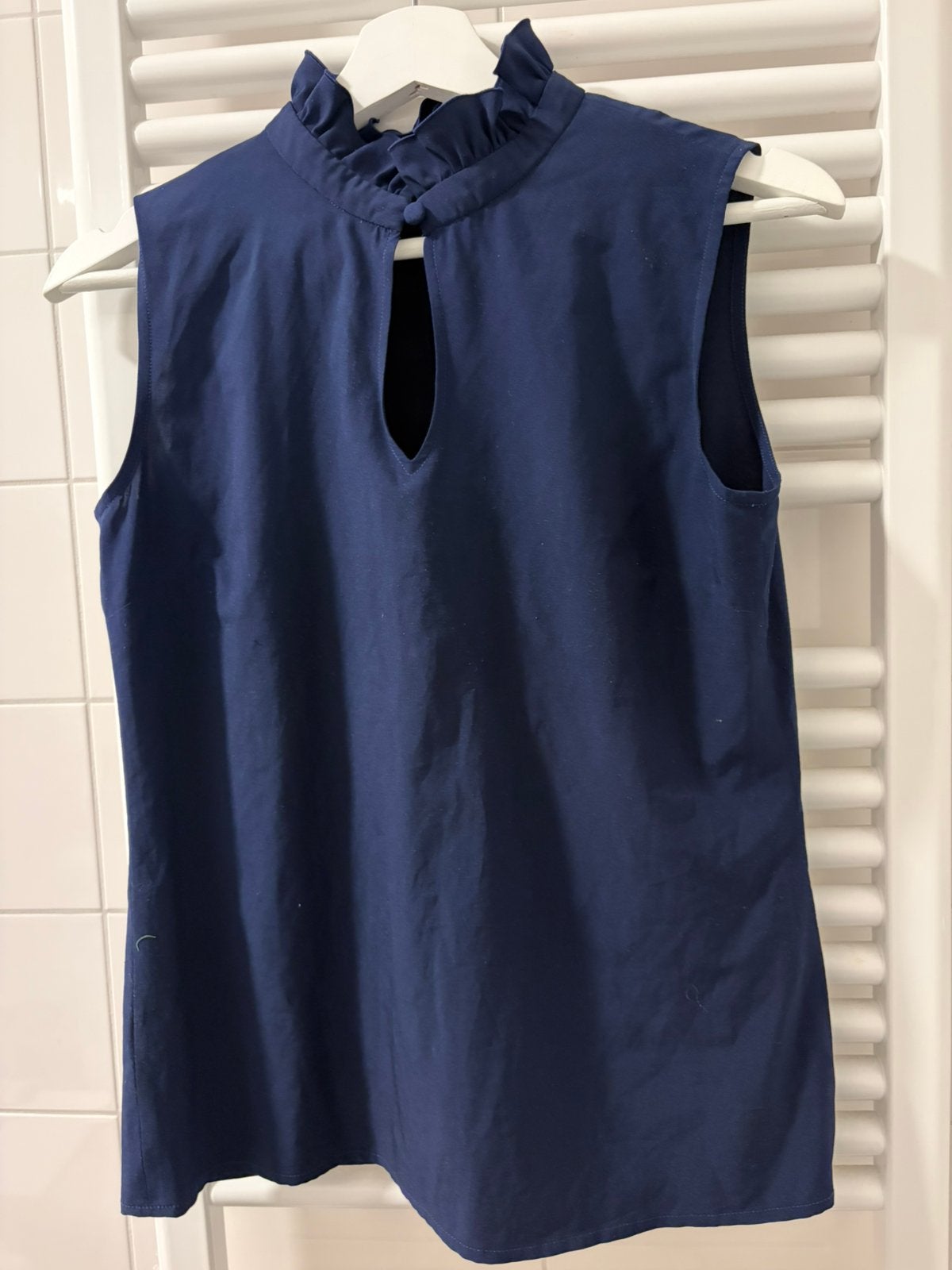 LaDress mouwloos bloesje, blauw, valt als XS/S, Blauw, Ophalen of Verzenden, Zonder mouw, Maat 34 (XS) of kleiner