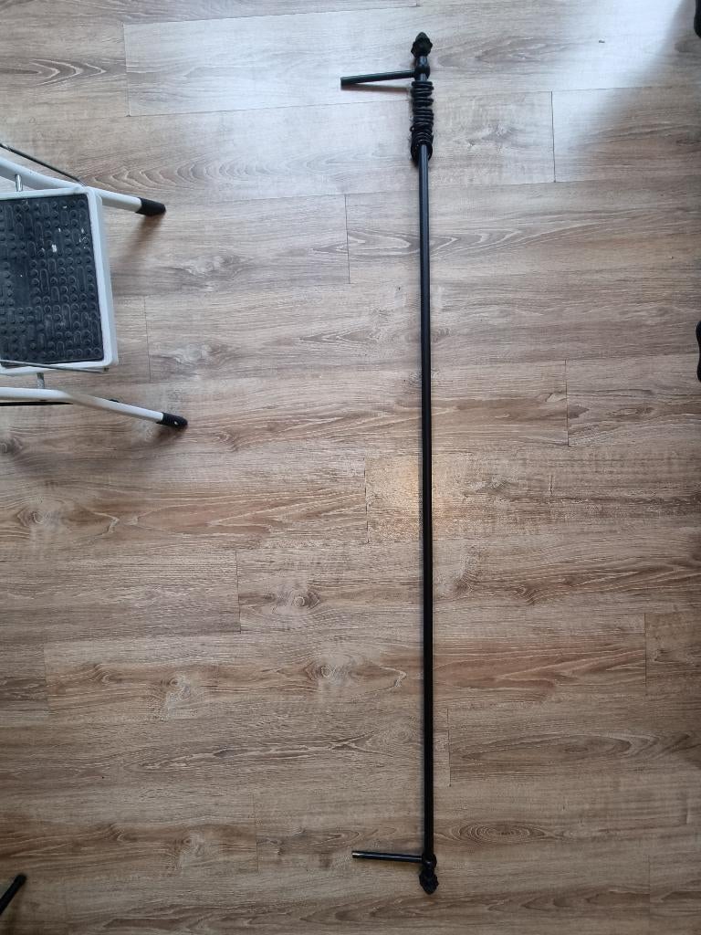 Gordijnroedes zwart, Huis en Inrichting, Stoffering | Gordijnen en Lamellen, Minder dan 100 cm, 150 tot 200 cm, Zwart, Ophalen