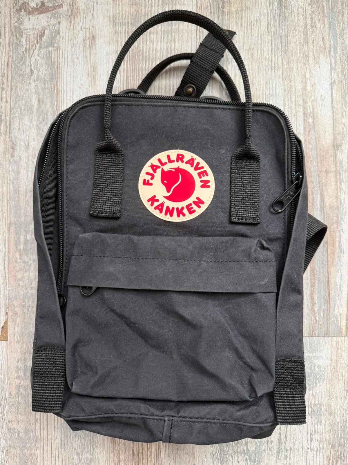 Fjallraven Kanken mini rugtas zwart, Verzenden, Gebruikt, Overige merken