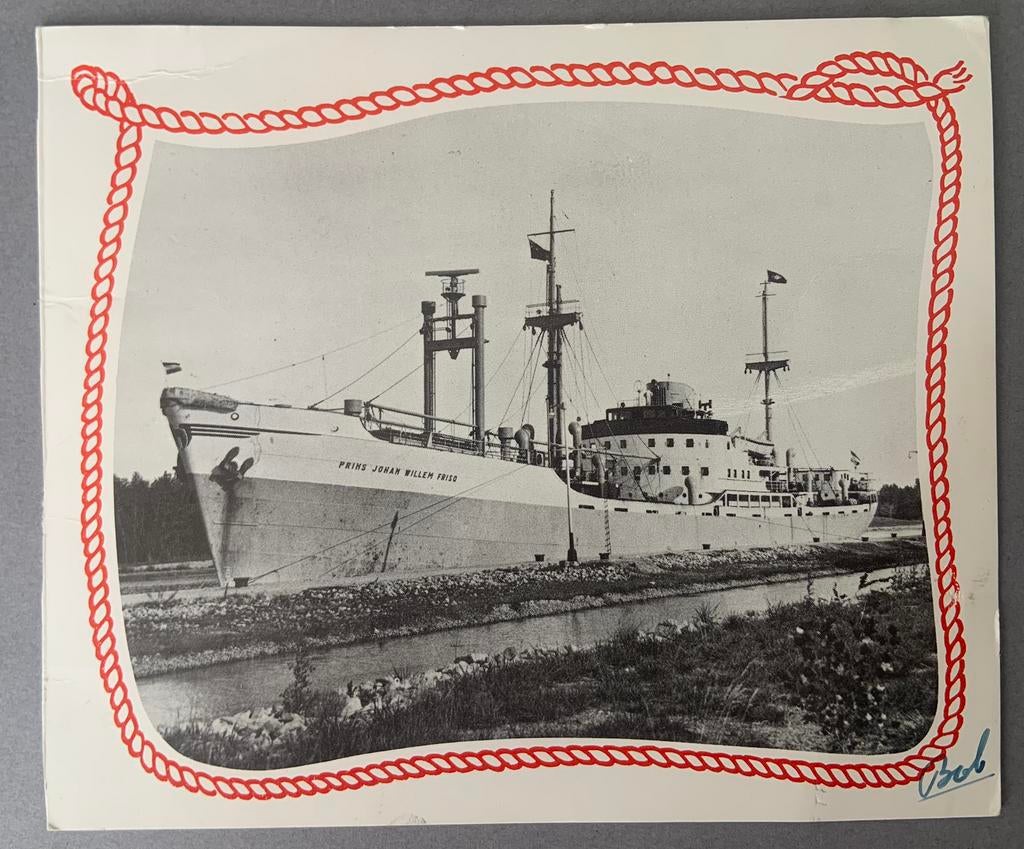 m.s. Prins Johan Willem Friso, Verzamelen, Scheepvaart, Verzenden, Zo goed als nieuw, Kaart, Foto of Prent
