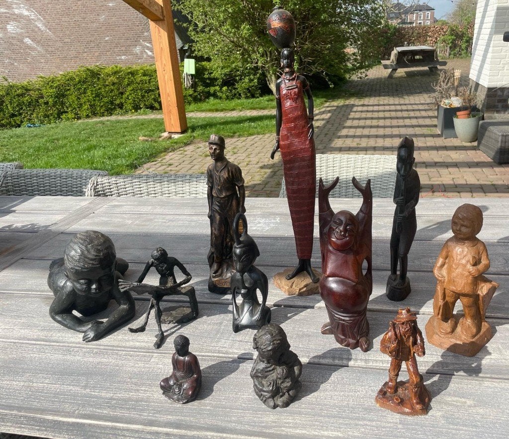 beeldjes, te koop per stuk of allemaal samen., Antiek en Kunst, Overige onderwerpen, Ophalen of Verzenden, 20 - 50 cm, Overige materialen