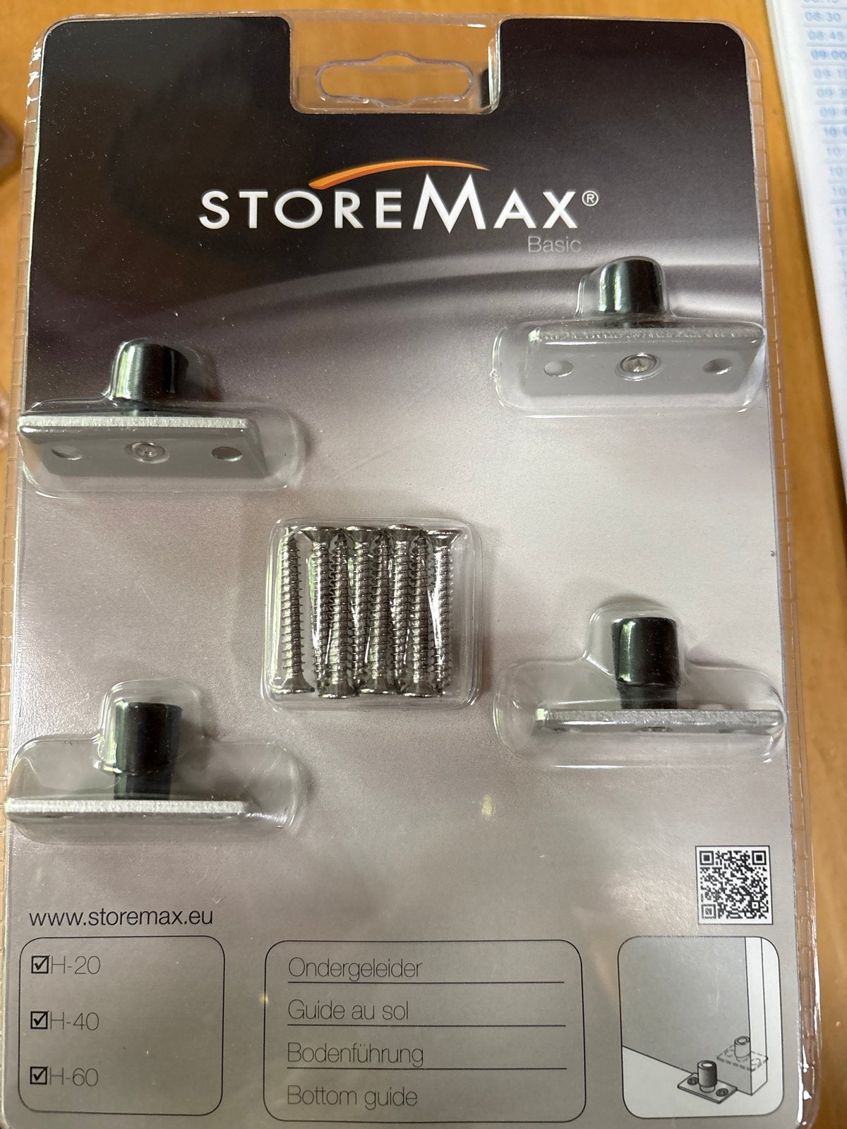 STOREMAX Basic Bodemgeleider H-20, H-40, H-60 met schroeven, Ophalen of Verzenden, Nieuw, Minder dan 50 mm, Overige typen