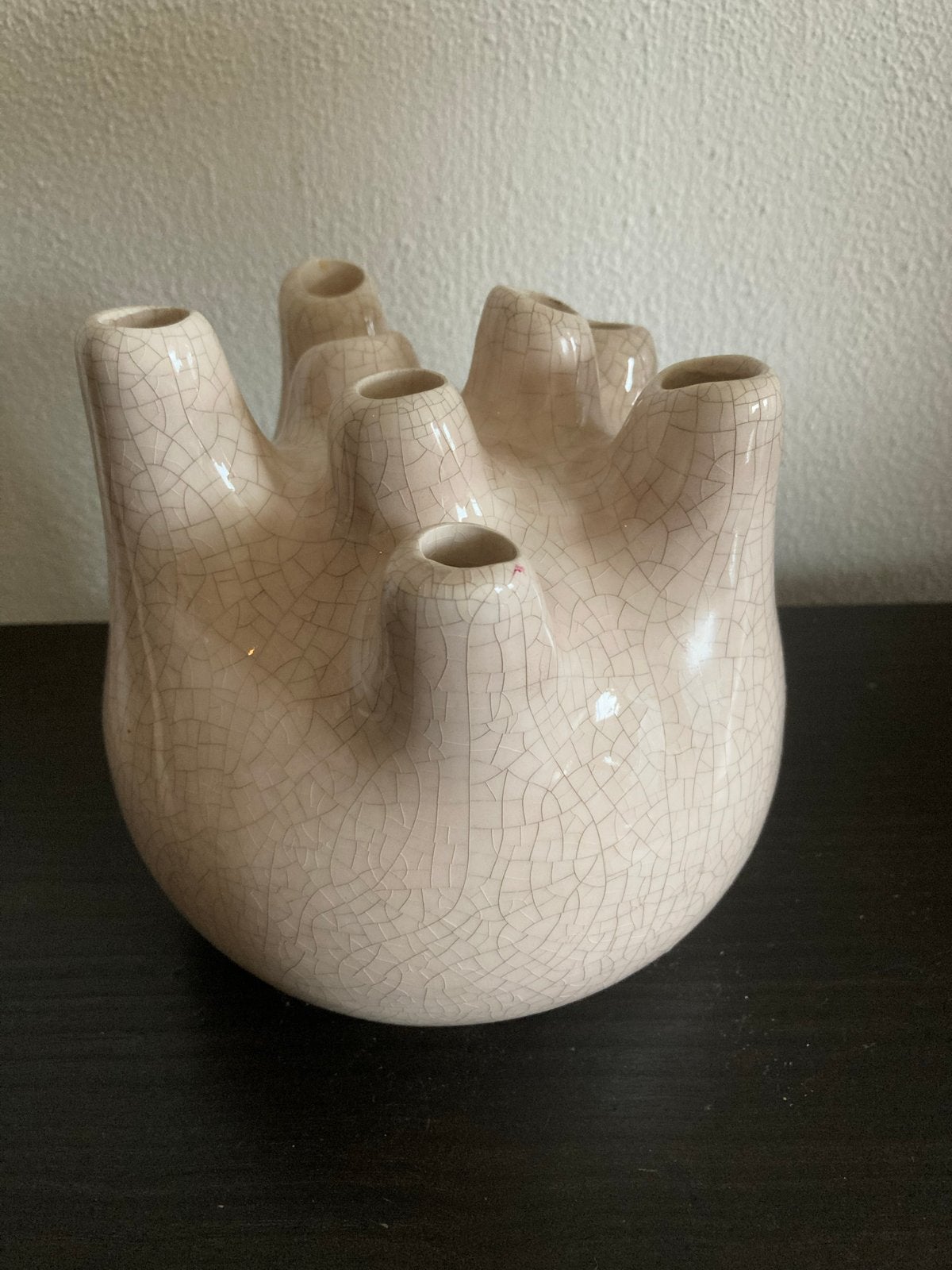 Villa Pottery Isabella lijn craquelé glazuur roze 13cm, Ophalen of Verzenden