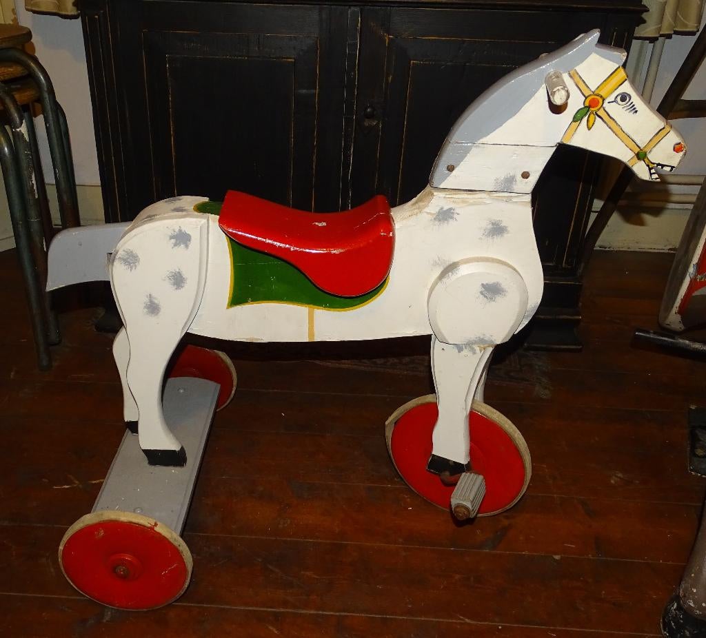 houten driewieler paard paardje kinderspeelgoed, Ophalen