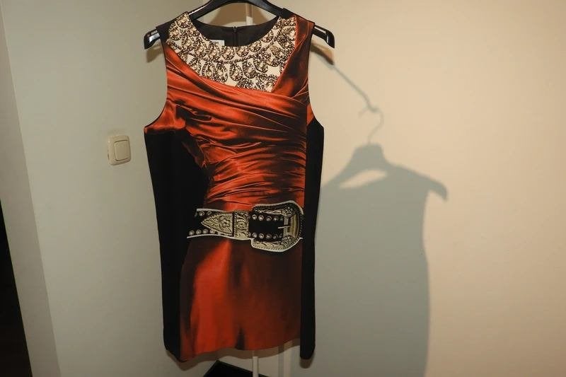 Moschino cheapandchic jurkje tuniek aparte print D36, Kleding | Dames, Overige kleuren, Verzenden, Gedragen, Boven de knie