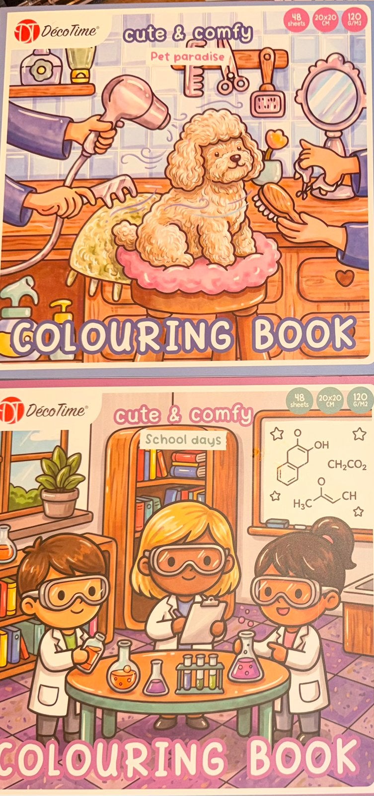 DecoTime Cozy Coloring Boekjes - Nieuw en Ongebruikt, Nieuw, Ophalen of Verzenden, Papier of Karton, Knutselboek