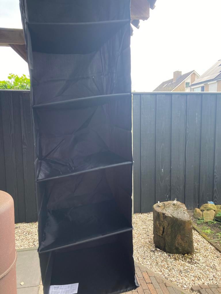 Ikea Vakkenkast Zwart - Ideaal voor tent, voortent of schuur, Ophalen of Verzenden, Gebruikt