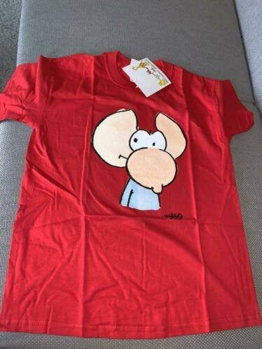 Leendert jan vis shirt tshirt rood rode 152 158, Verzenden, Nieuw, Jongen of Meisje, Shirt of Longsleeve