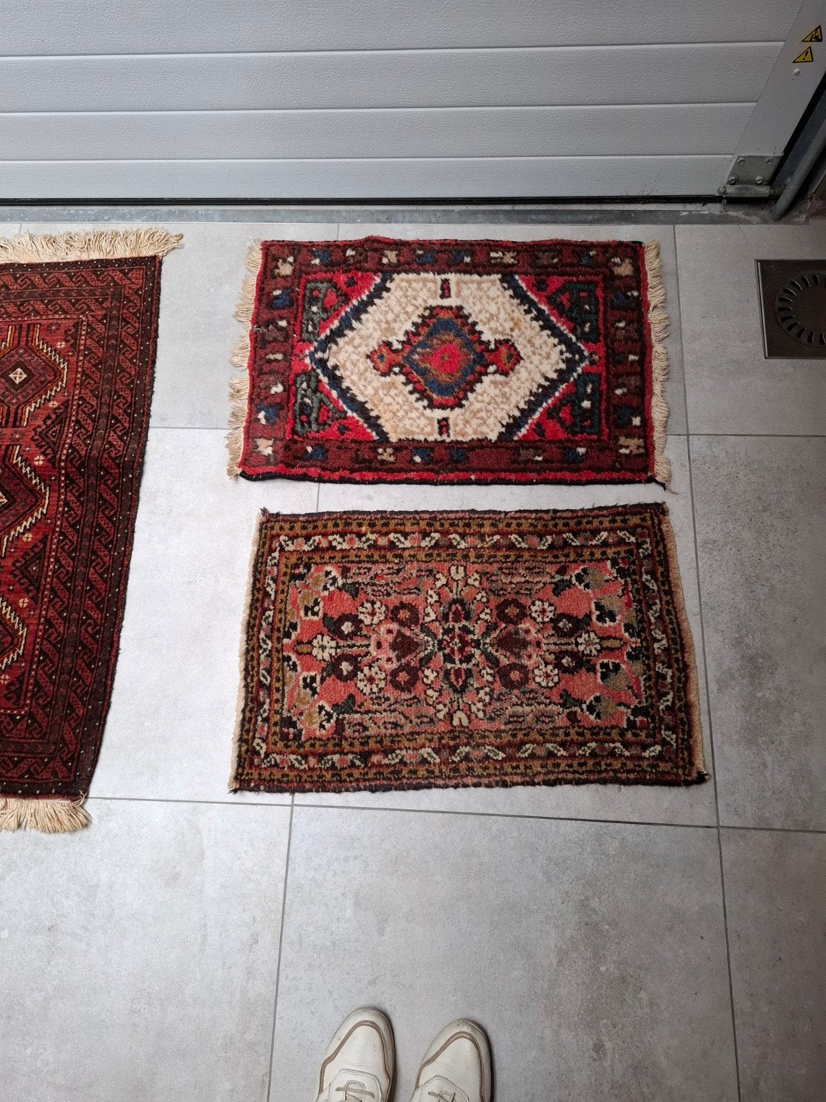 Set van 5 handgemaakte Perzische tapijten - Rood/Bruin, Ophalen, Minder dan 50 cm, Gebruikt, 50 tot 100 cm