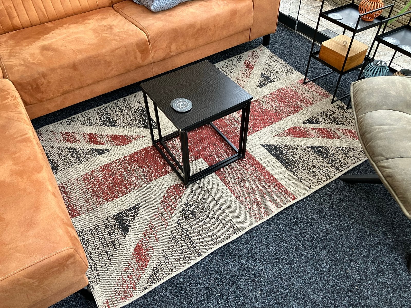 Vloerkleed Union Jack 1,7 x 1,2m, Ophalen, Gebruikt, 100 tot 150 cm, 150 tot 200 cm