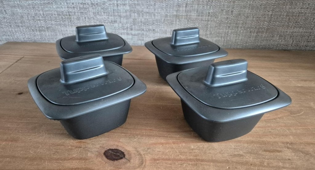 Tupperware UltraPro cocotte 250ML 11,5x11,5x6cm Grijs, Huis en Inrichting, Keuken | Tupperware, Overige kleuren, Overige typen