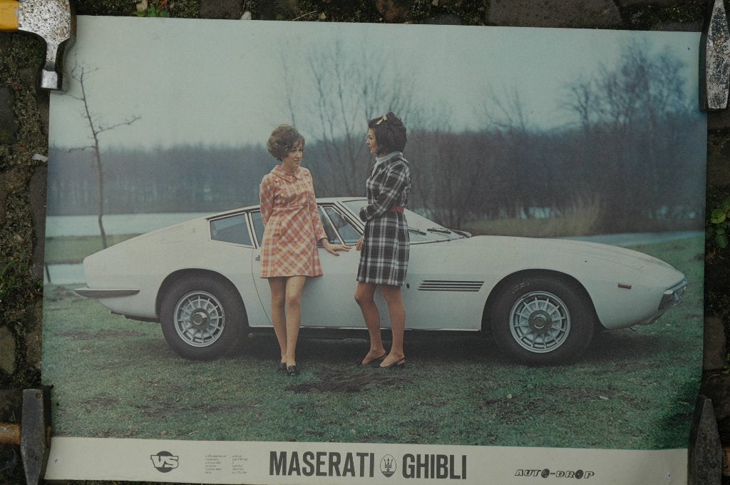 Auto Drop vintage auto posters (eind jaren 60), Gebruikt, Rechthoekig Liggend, Ophalen of Verzenden, A1 t/m A3