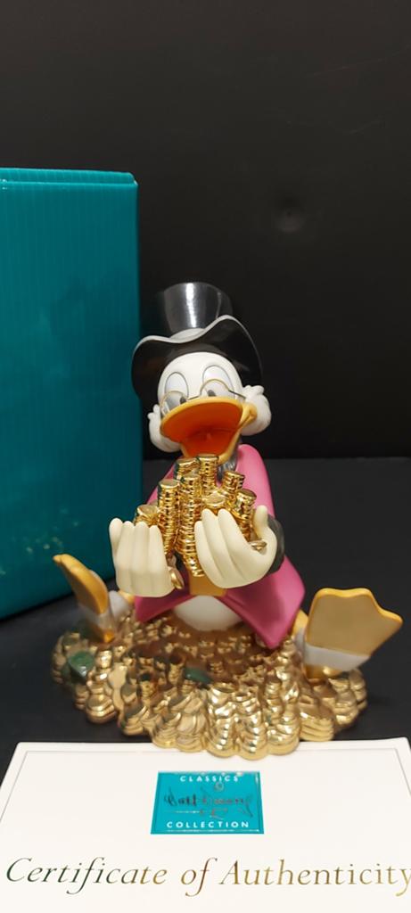 WDCC Walt Disney Classic Collection Dagobert Scrooge McDuck, Ophalen, Zo goed als nieuw, Beeldje of Figuurtje
