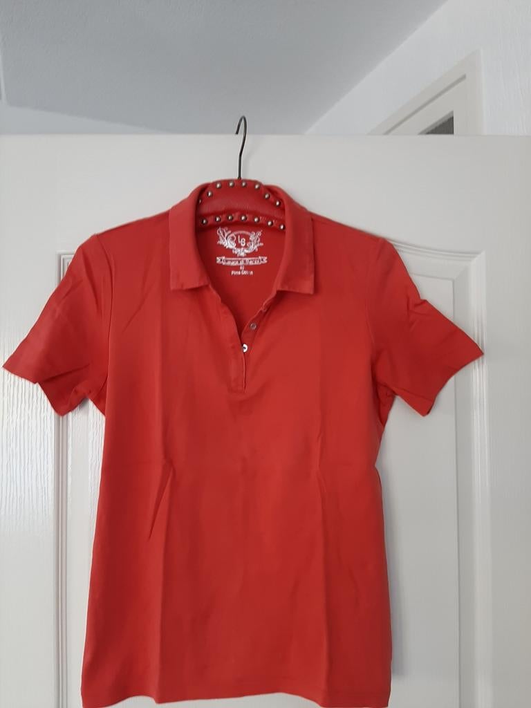 SPORTIEF  Polo Shirt met Korte mouwen - Maat M, Maat 38/40 (M), Oranje, Ophalen of Verzenden, Zo goed als nieuw