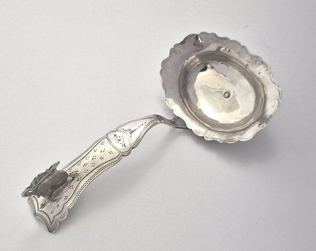 Zilveren roomlepel - 19e eeuws - 1876, Ophalen of Verzenden, Zilver