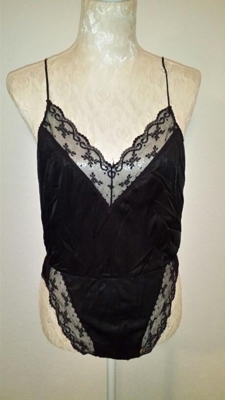 Zwarte satijnen body, Kleding | Dames, Ophalen, Zwart, Body of Korset