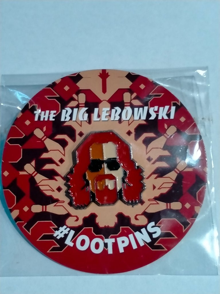 Lootpins the Big Lebowski film tv logo pin RARE, Ophalen of Verzenden, Zo goed als nieuw, Overige onderwerpen