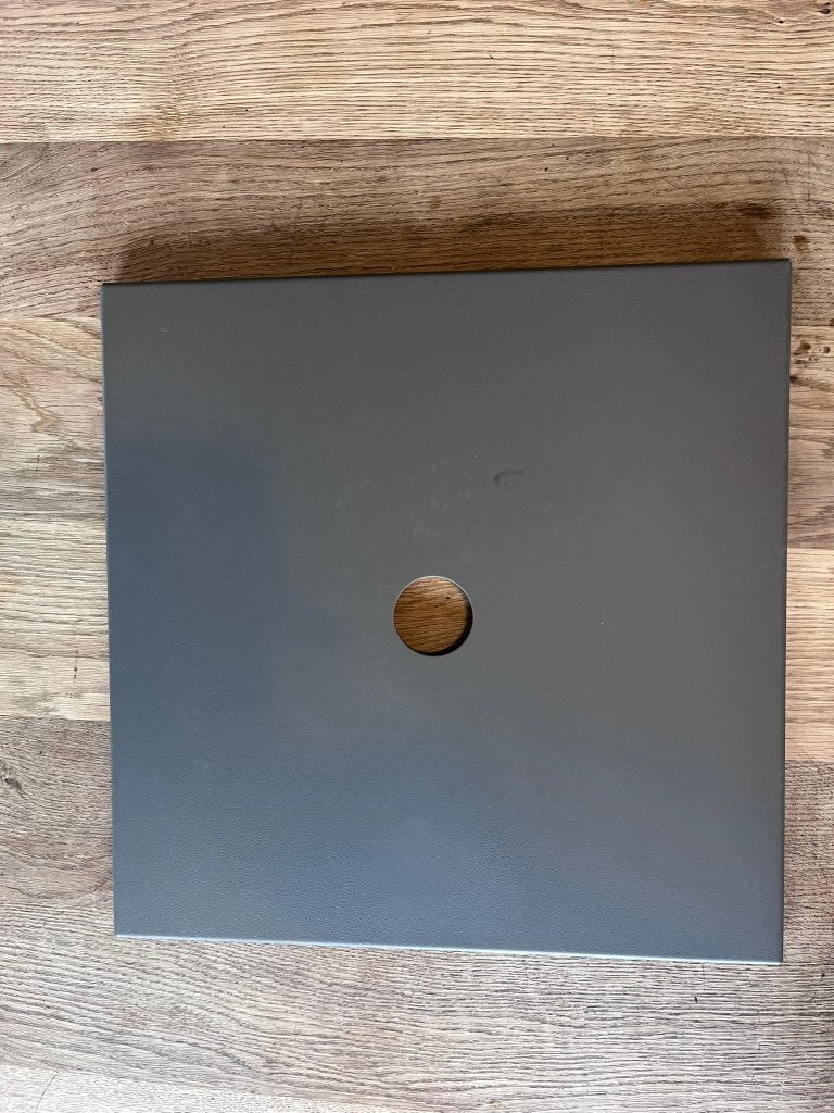 Stalen deksel 43 x 43 cm voor op Dik Geurts houtbak, Ophalen, Gebruikt, Hout, Overige soorten
