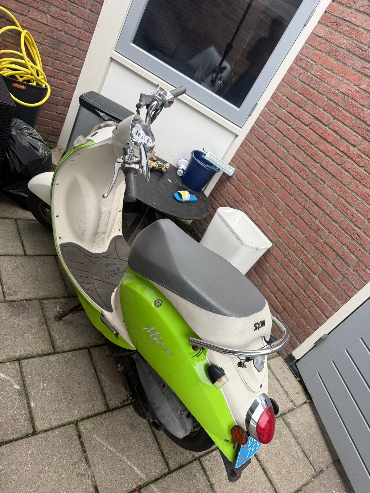 Sym Mio Snor Scooter - Groen/Wit, Ophalen, Gebruikt, SYM, Benzine