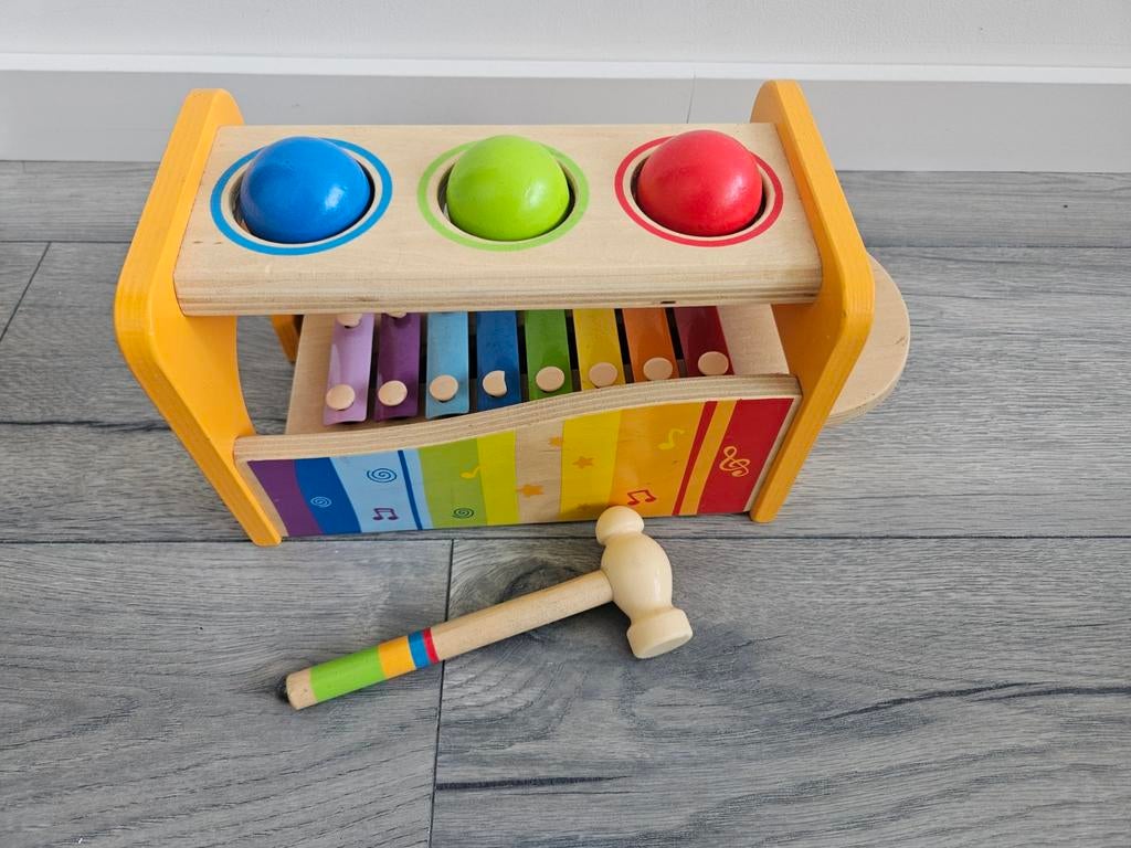 Hape Houten hamerbank xylofoon, Kinderen en Baby's, Ophalen