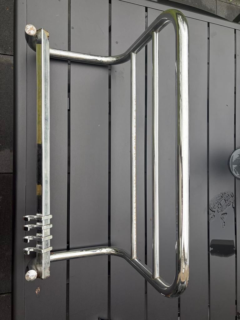 Verchroomd kapstok met haken gispen, Gebruikt, Minder dan 100 cm, Metaal, Ophalen