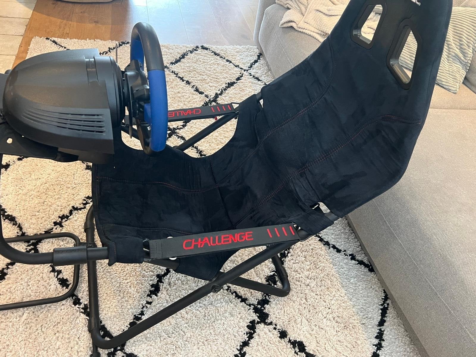 Playseat Challenge met Thrustmaster T150 racestuur en pedale, Ophalen, Racestoel, Force feedback, PlayStation